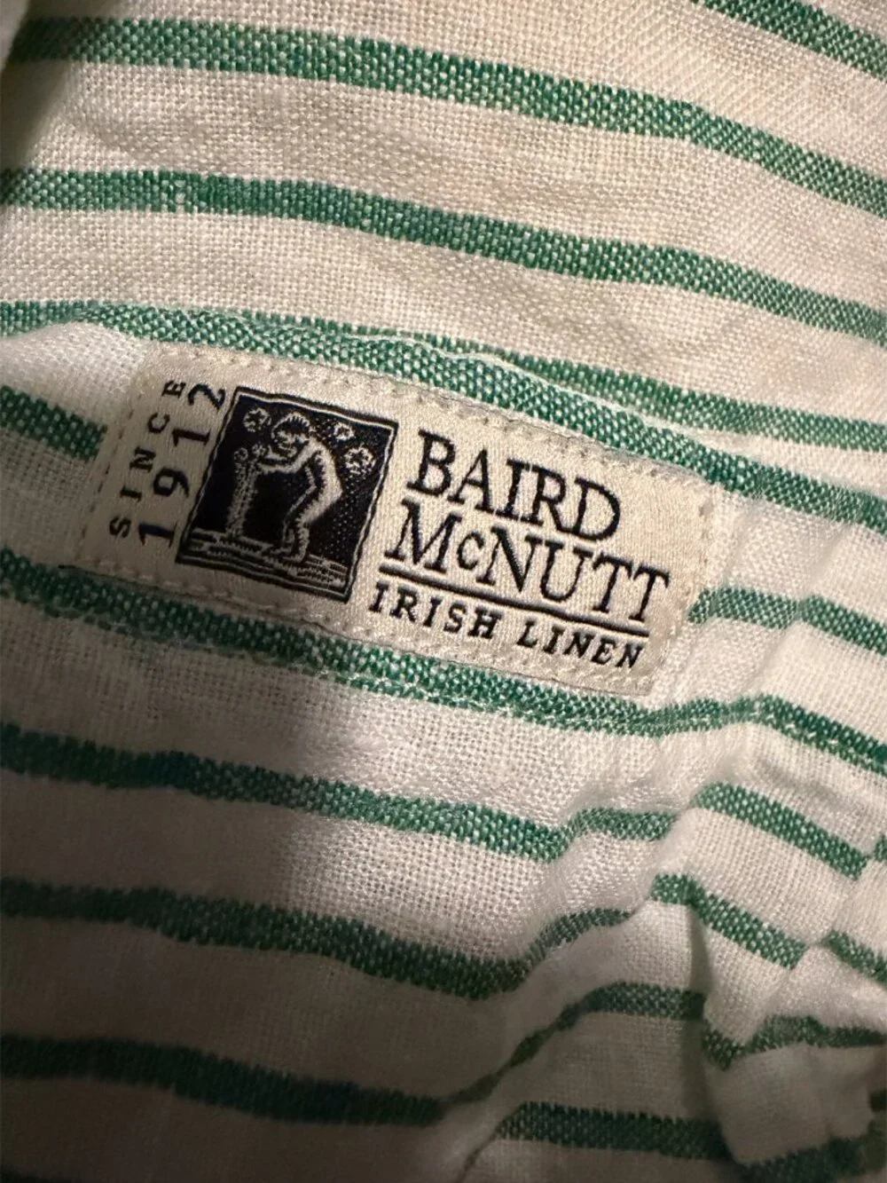 J.Crew Baird McNutt Irish Linen Shirt Green XXLT